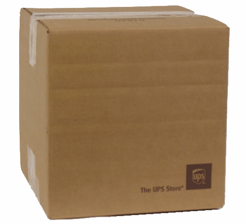 12x12x12 200lb UPS BRANDED Cube Box Multi-Depth.